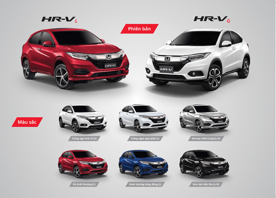 các màu xe honda hrv