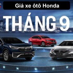 Giá xe ôtô Honda tháng 9