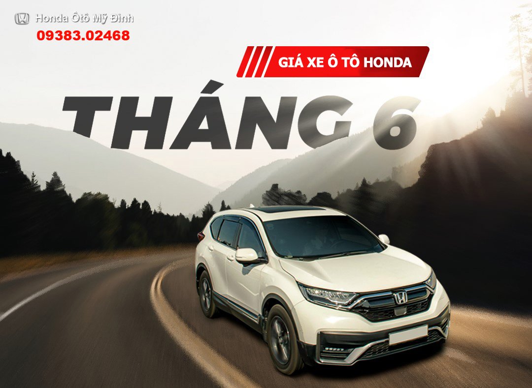 Giá xe oto Honda tháng 6