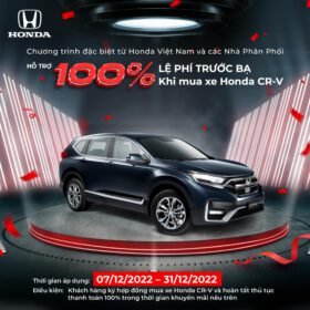 Tặng 100% Thuế Trước Bạ CRV